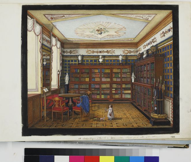 Лист 5. Бібліотека графа Анрі в Романові. 1824.jpg